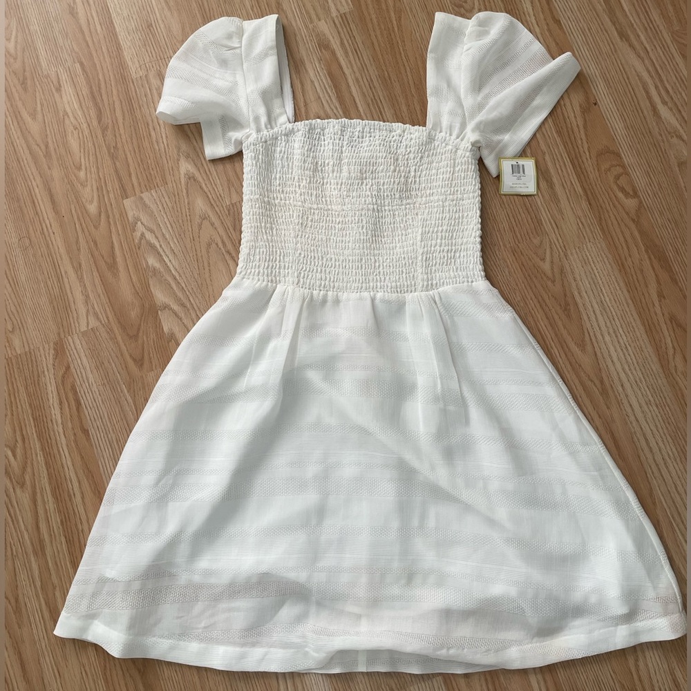 NWT White Babydoll Dress